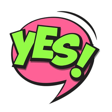 Comic Bubble 'Yes!' Vinyl Car Sticker