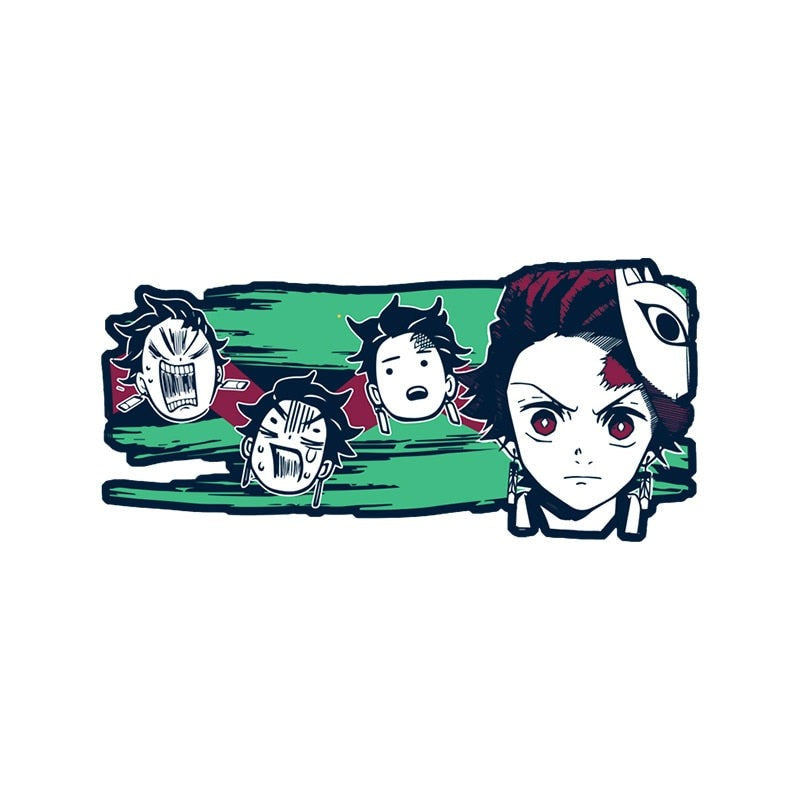 Demon Slayer 'Tanjiro Kamado | Face Reaction' Vinyl Car Sticker