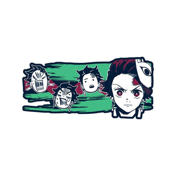 Demon Slayer 'Tanjiro Kamado | Face Reaction' Vinyl Car Sticker