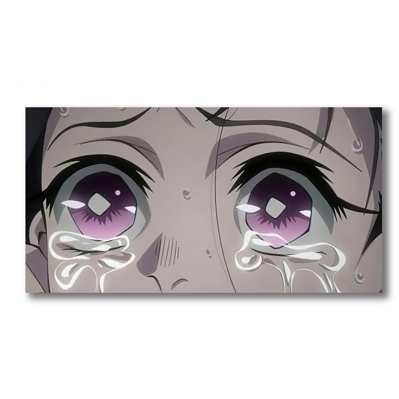 Demon Slayer 'Crying Nezuko' Vinyl Car Peeker Sticker