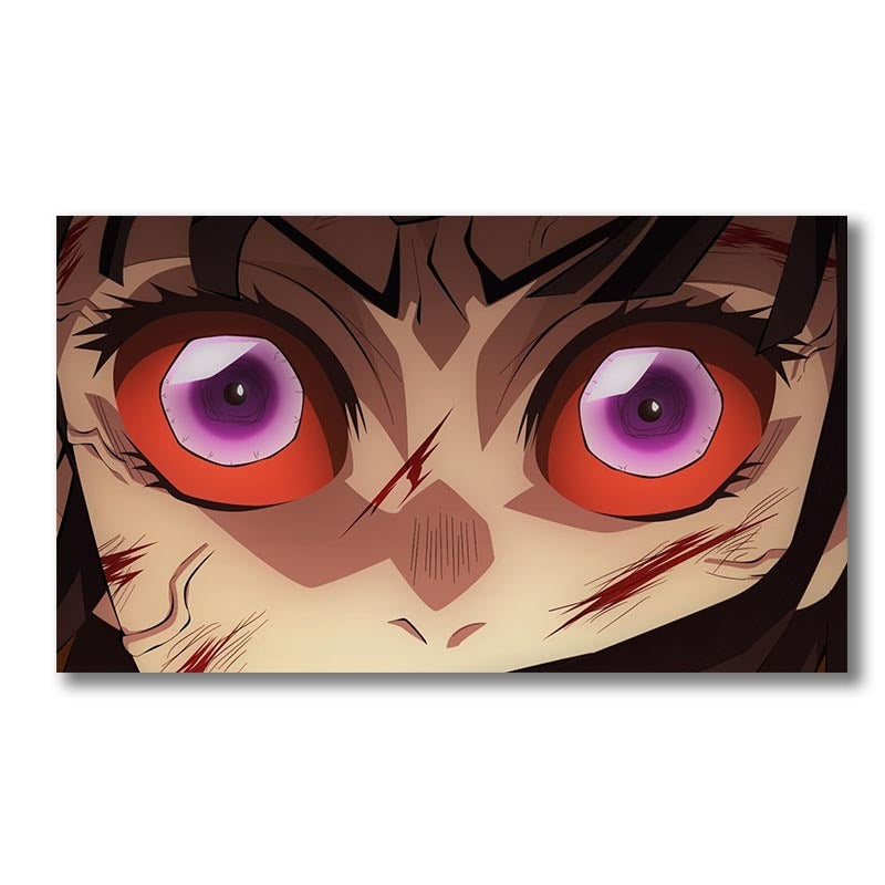 Demon Slayer 'Kanao Tsuyuri | Equinoctial Vermilion Eyes' Vinyl Car Peeker Sticker