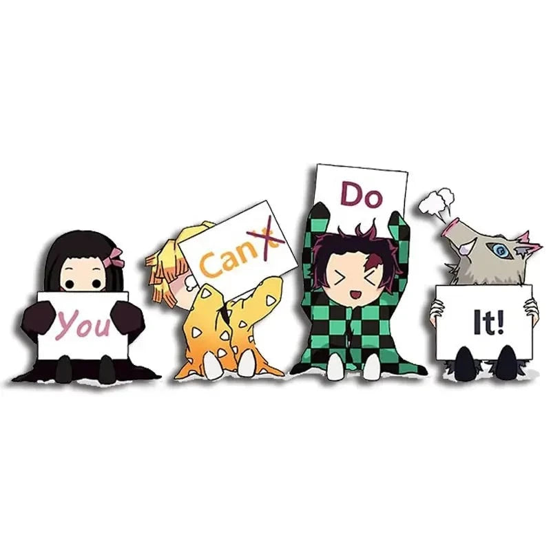 Demon Slayer 'You Can Do It' Vinyl Car Sticker