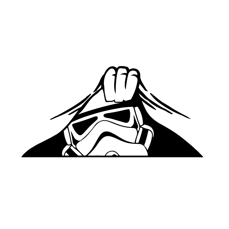 Star Wars 'Stormtrooper | Looking' Vinyl Car Peeker Sticker