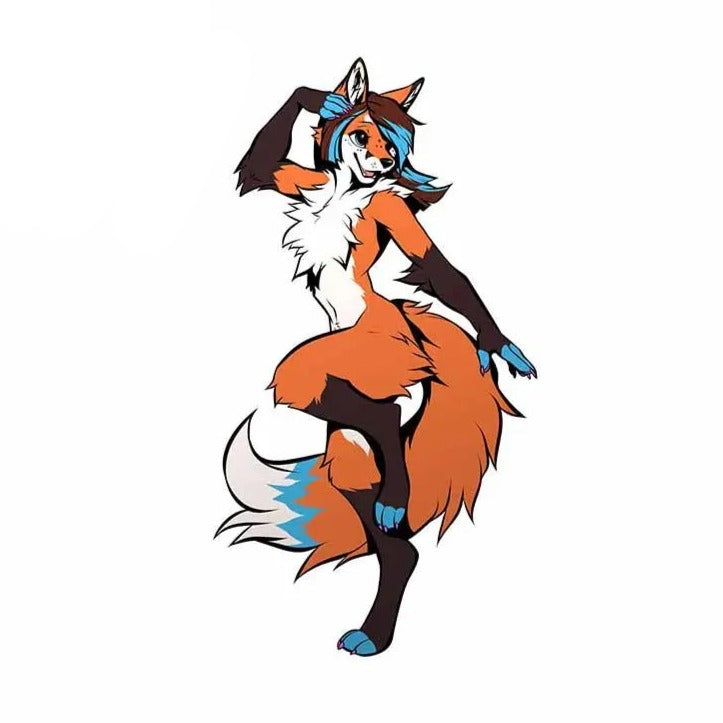 Anime 'Fox X Floyd Leech' Vinyl Car Sticker