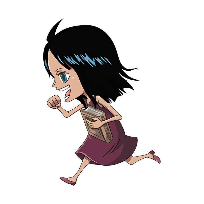 One Piece 'Young Robin | Running' Vinyl Car Sticker