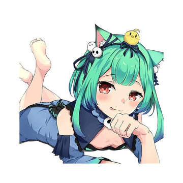 Virtual YouTuber 'Uruha Rushia | Lying Down' Vinyl Car Sticker