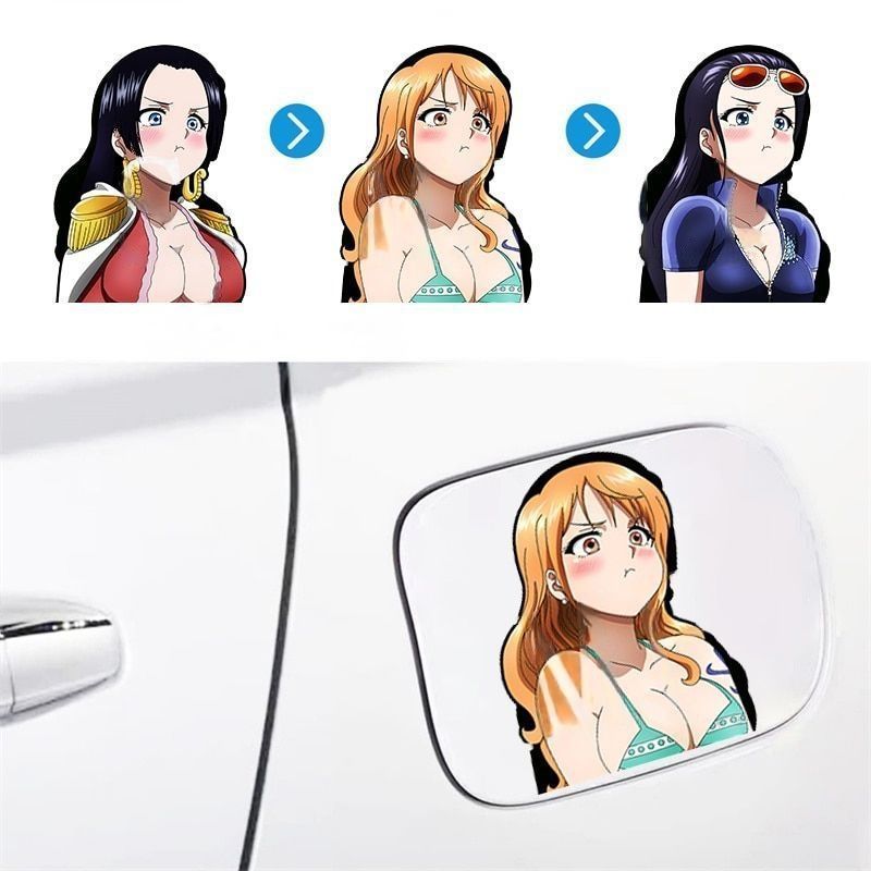 One Piece 'Boa x Nami x Robin' Vinyl Car 3D Motion Sticker