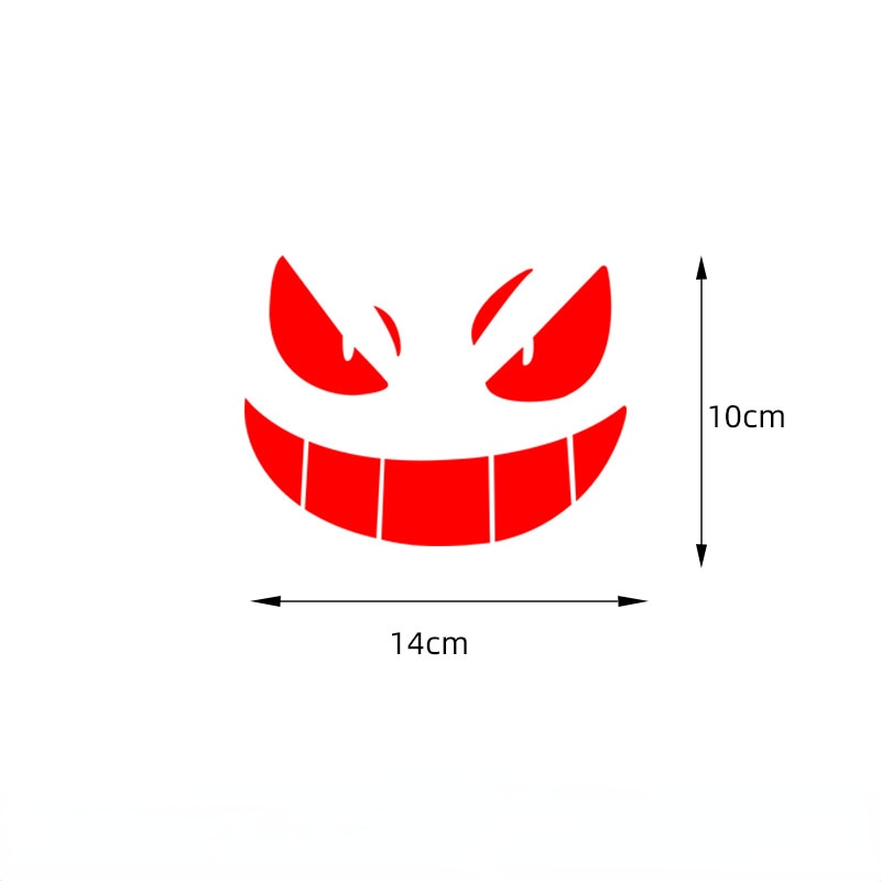 Pokemon 'Gengar | Evil Smiley Face' Vinyl Car Peeker Sticker