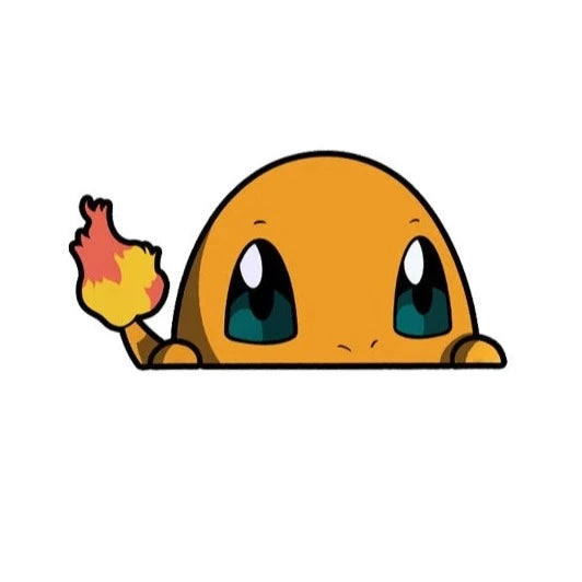 Pokemon 'Charmander' Vinyl Car Peeker Sticker
