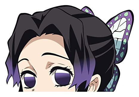 Demon Slayer 'Shinobu Kocho | Serious' Vinyl Car Peeker Sticker