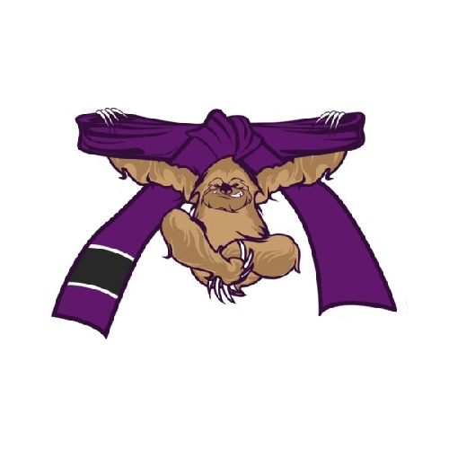 Jiu Jitsu Belt 'Climbing Sloth | 3.0' Vinyl Car Sticker