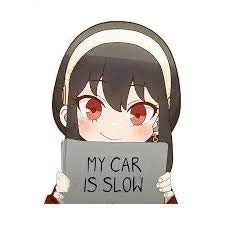 Spy x Family 'Yor Forger | My Car Is Slow | Smiling' Vinyl Car Peeker Sticker