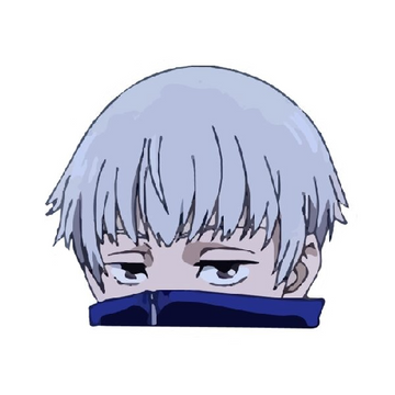 Jujutsu Kaisen 'Toge Inumaki | Intimidating' Vinyl Car Peeker Sticker