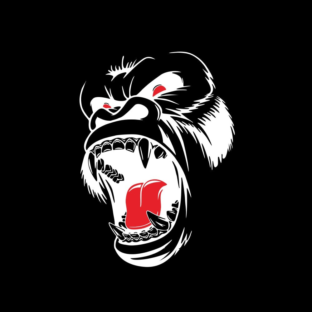 Angry Gorilla 'Head' Vinyl Car Sticker