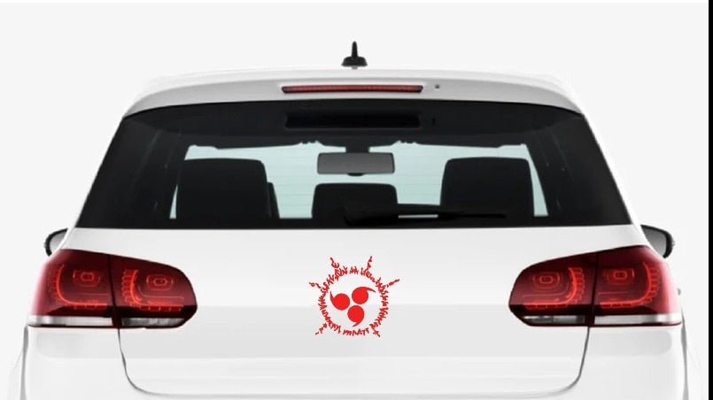 Naruto 'Eight Sign Seal' Vinyl Car Sticker