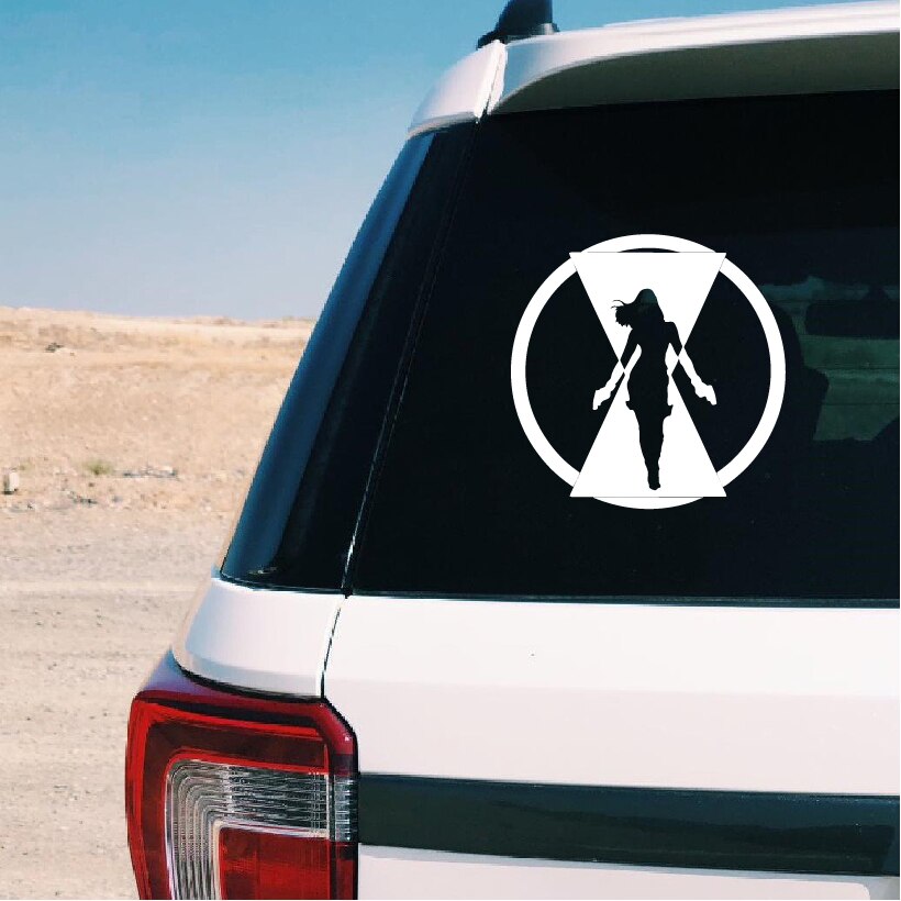 Black Widow 'Natasha Romanoff | Logo' Vinyl Car Sticker