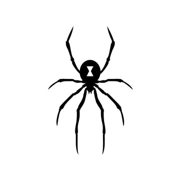 Black Widow 'Spider Logo' Vinyl Car Sticker
