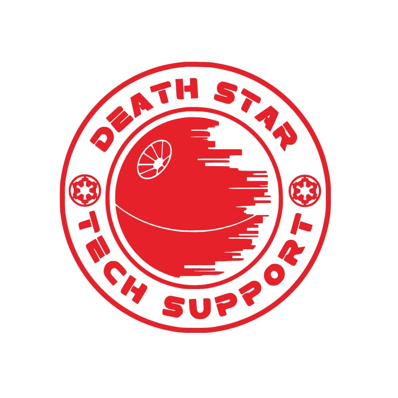 Star Wars 'Death Star | Tech Support' Vinyl Car Sticker