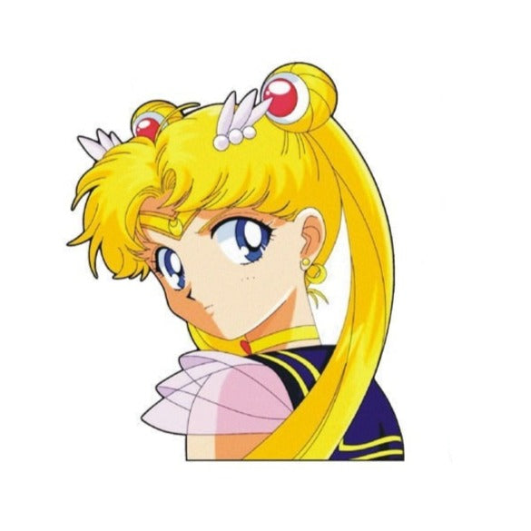Sailor Moon 'Looking Back' Vinyl Car Peeker Sticker