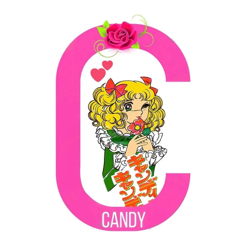 Candy Letter C 'Candice | Winking' Vinyl Car Sticker