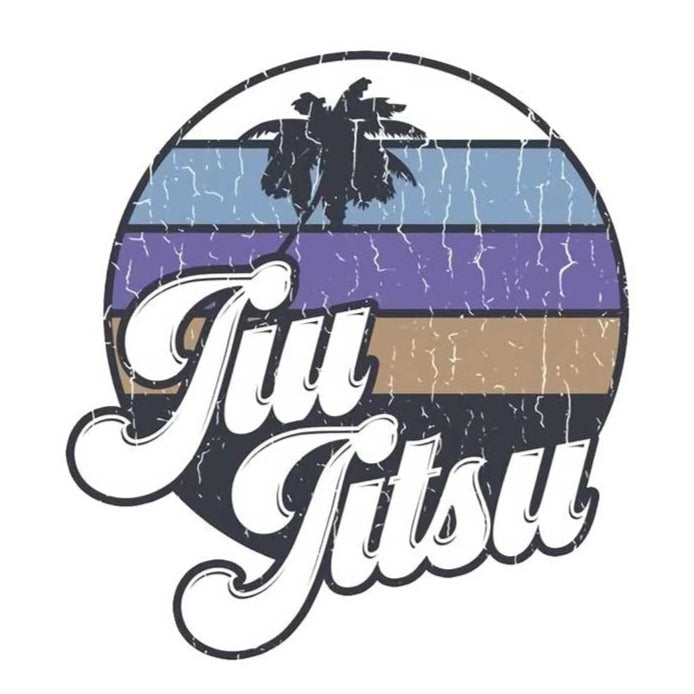 Jiu Jitsu 'Palm Tree' Vinyl Car Sticker
