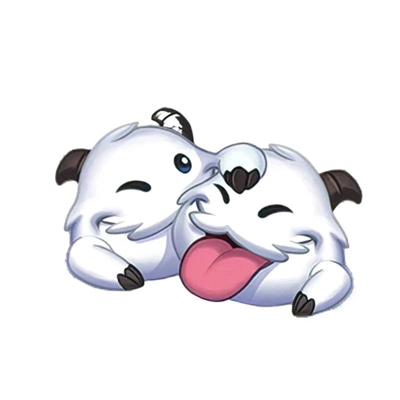 League of Legends 'White Poros' Vinyl Car Sticker