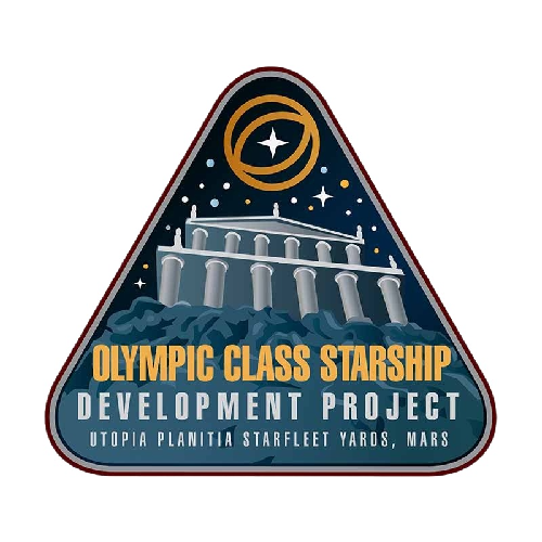 Star Trek 'Olympic Class Starship' Vinyl Car Sticker
