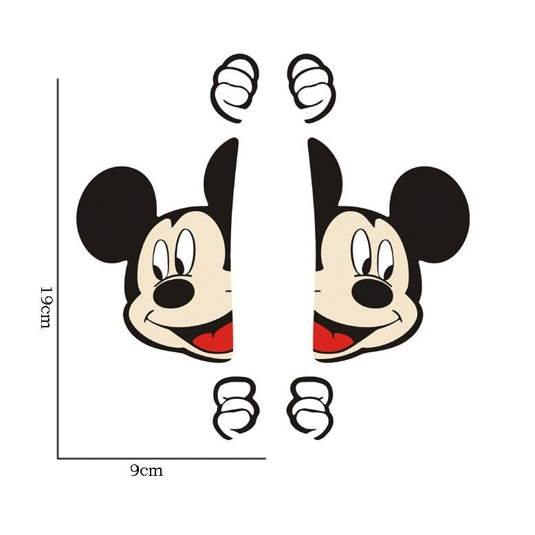 Mickey Mouse 'Mickey | Peeking' Vinyl Car Peeker Sticker