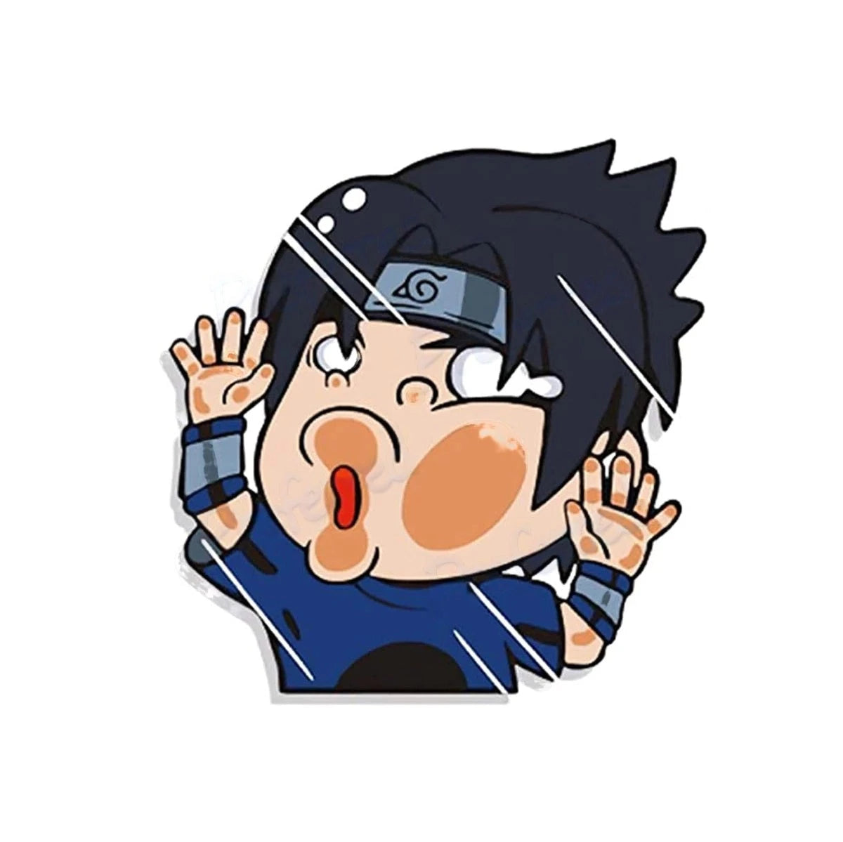 Naruto 'Sasuke Uchiha | Pressed Face' Vinyl Car Sticker