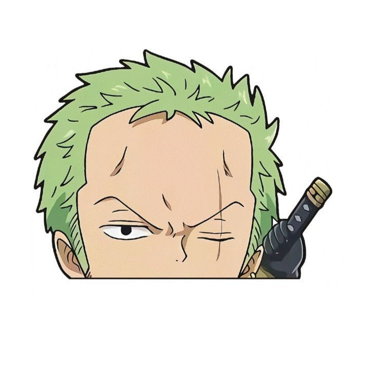 One Piece 'Zoro | Looking' Vinyl Car Peeker Sticker