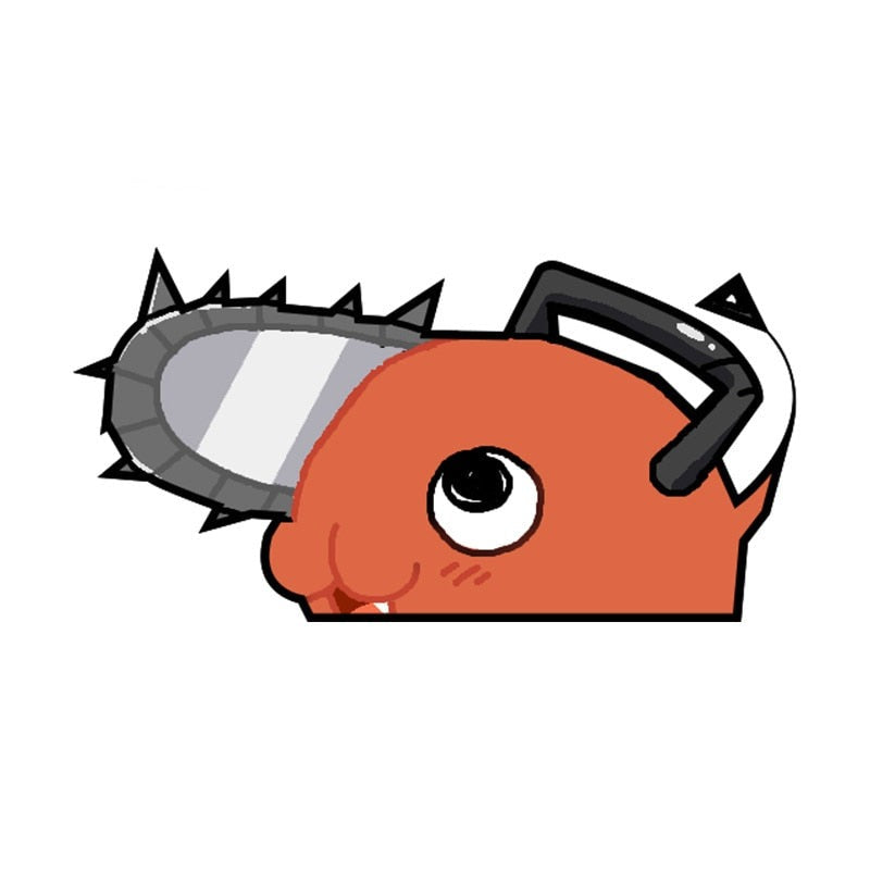 Chainsaw Man 'Pochita | Shy' Vinyl Car Peeker Sticker