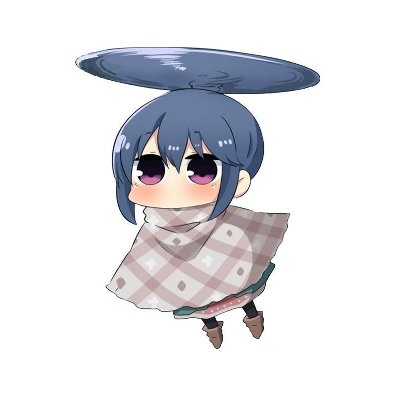 Laid-Back Camp 'Rin Shima | Flying' Vinyl Car Sticker