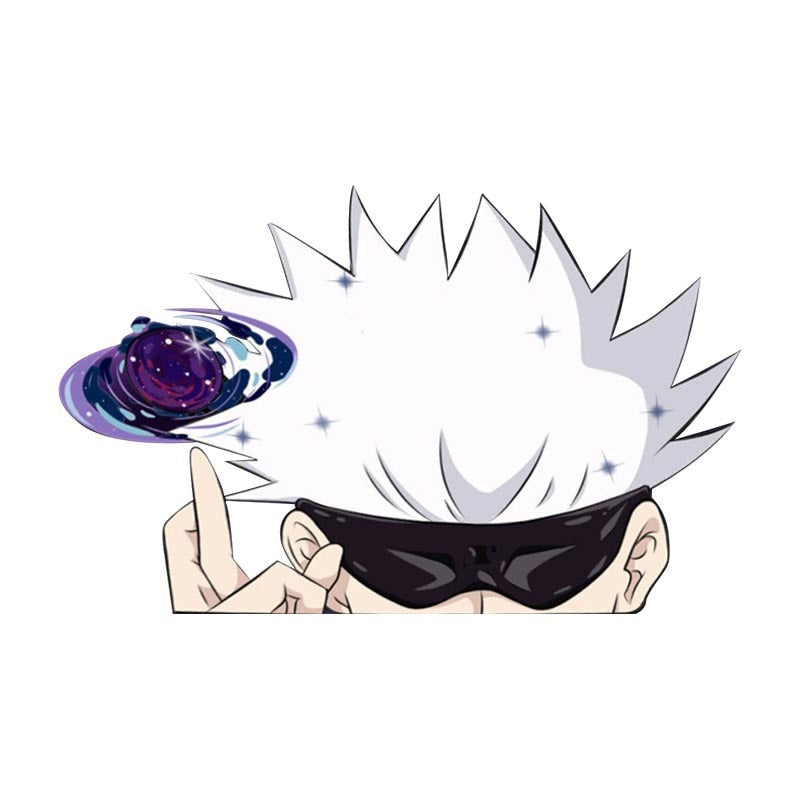Jujutsu Kaisen 'Satoru Gojo | Sorcerer' Vinyl Car Peeker Sticker