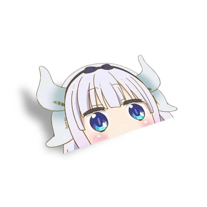 Miss Kobayashi's Dragon Maid 'Kanna | Shocked' Vinyl Car Peeker Sticker