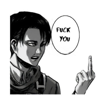 Attack on Titan 'Levi | F U' Vinyl Car Sticker