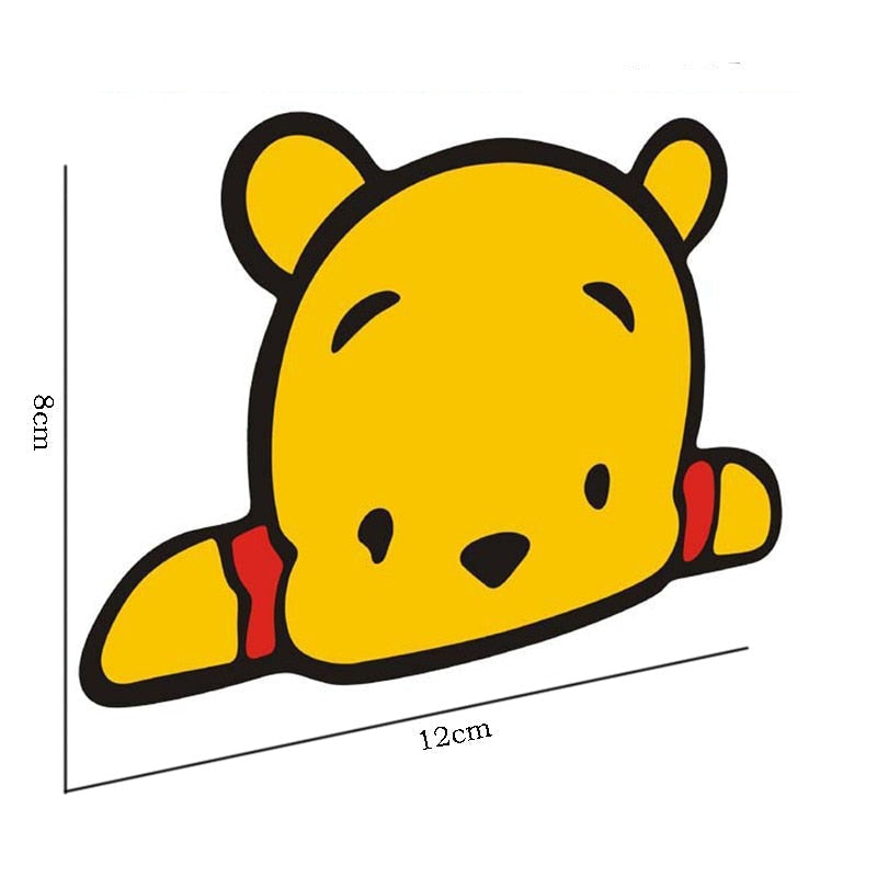 Winnie the Pooh 'Pooh | Looking' Vinyl Car Peeker Sticker