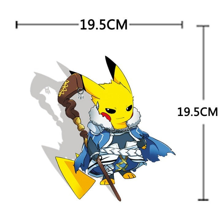 Pikachu x Cú Chulainn Vinyl Car Sticker