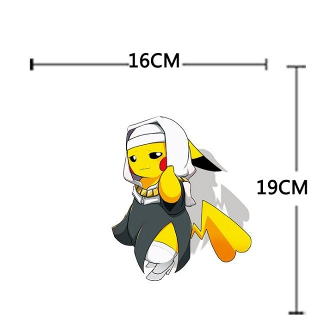 Pikachu x Kiara Sessyoin Vinyl Car Sticker