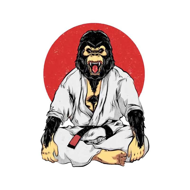 Jiu Jitsu 'Gorilla | Yawning' Vinyl Car Sticker