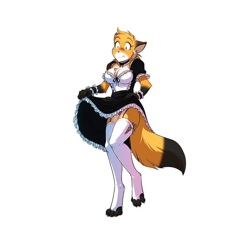 TwoKinds 'Female Mike | Maid Costume' Vinyl Car Sticker