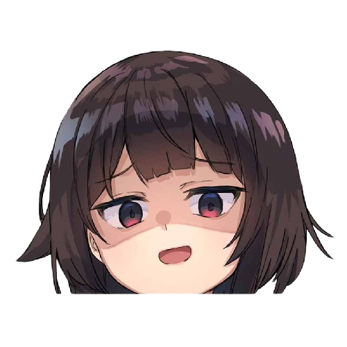 KonoSuba 'Young Megumin Face | 2.0' Vinyl Car Peeker Sticker