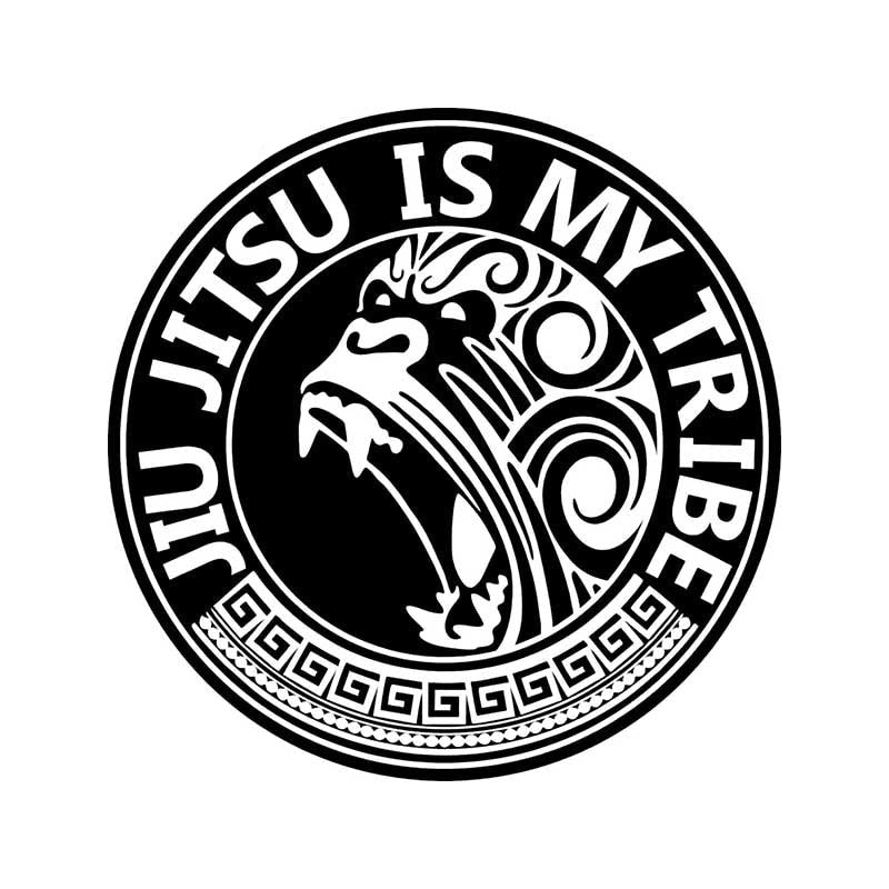 Jiu Jitsu Is My Tribe 'Black and White' Vinyl Car Sticker