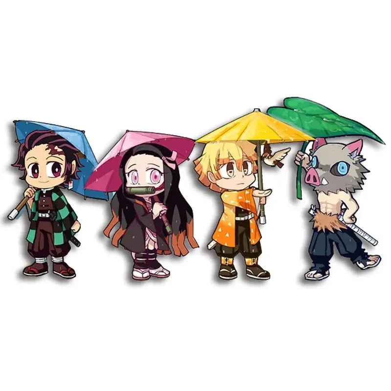 Demon Slayer 'Umbrellas and a Leaf' Vinyl Car Sticker