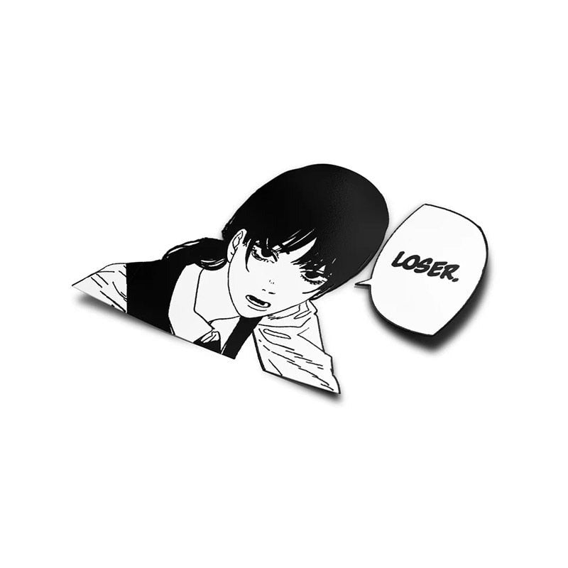 Chainsaw Man 'Makima | Loser' Viny Car Peeker Sticker