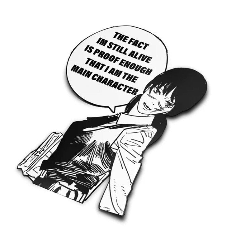 Chainsaw Man 'Makima | I Am The Main Character' Viny Car Sticker