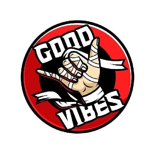 Jiu Jitsu 'Good Vibes | Taped Hand' Vinyl Car Sticker