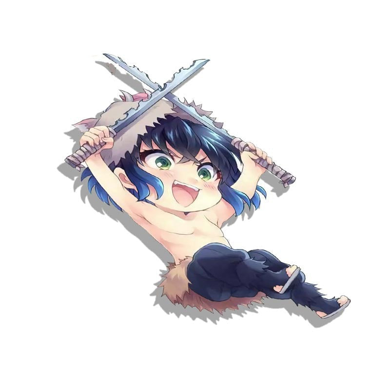 Demon Slayer 'Inosuke | Having Fun' Vinyl Car Sticker