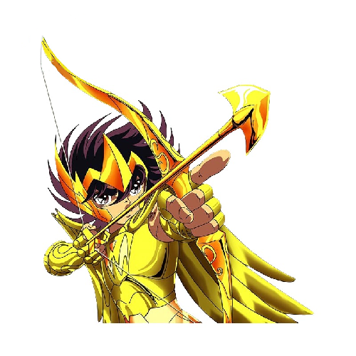 Saint Seiya 'Sagittarius Aiolos | Bow and Golden Arrow' Vinyl Car Sticker