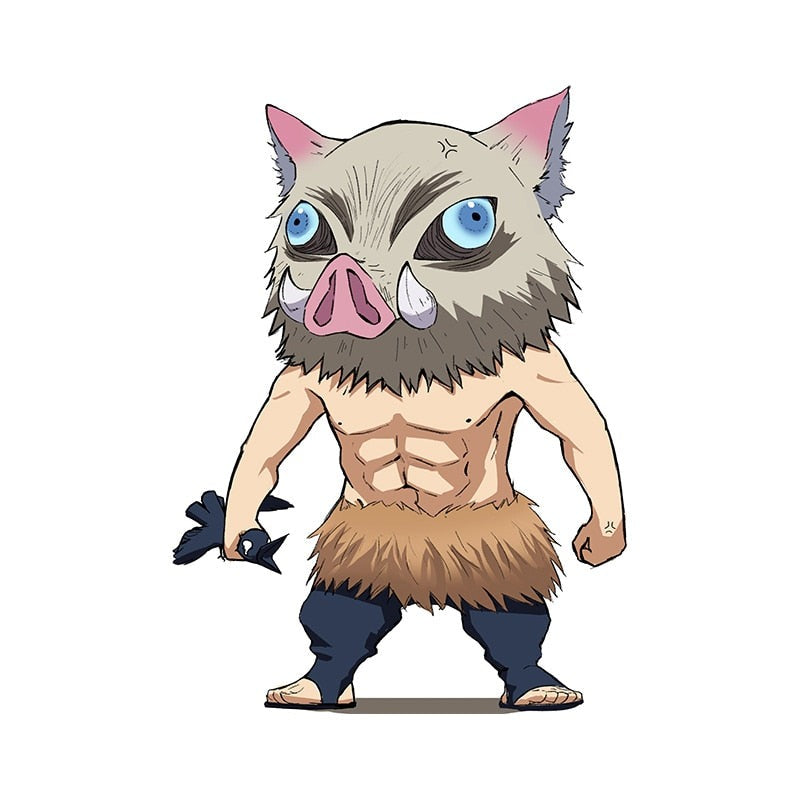 Demon Slayer 'Chibi Hashibira Inosuke' Vinyl Car Sticker