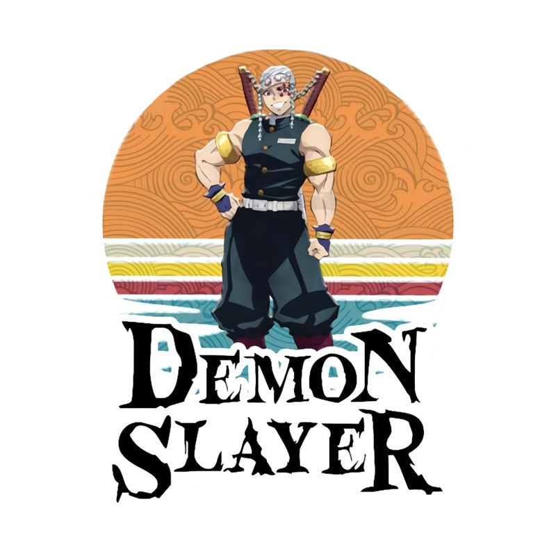 Demon Slayer 'Tengen | Retro Wave' Vinyl Car Sticker